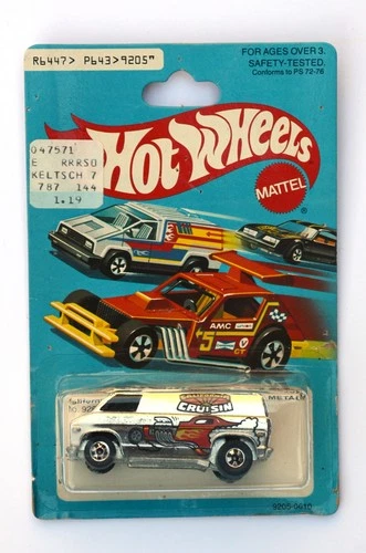 ∞ Vintage Mattel Hot Wheels CALIFORNIA CRUSIN VAN Chrome BW Redline Era 70s READ