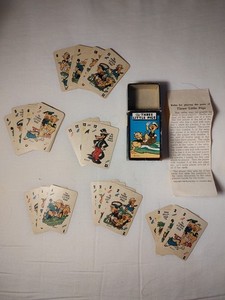 Vintage Disney - The Three Little Pigs Card Game w/Box & Instructions 1946 