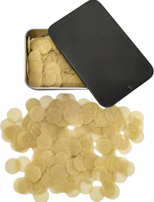 200 Premium Brass Pipe Screens 1/2 Inch with Metal Box for Smoking Pipes