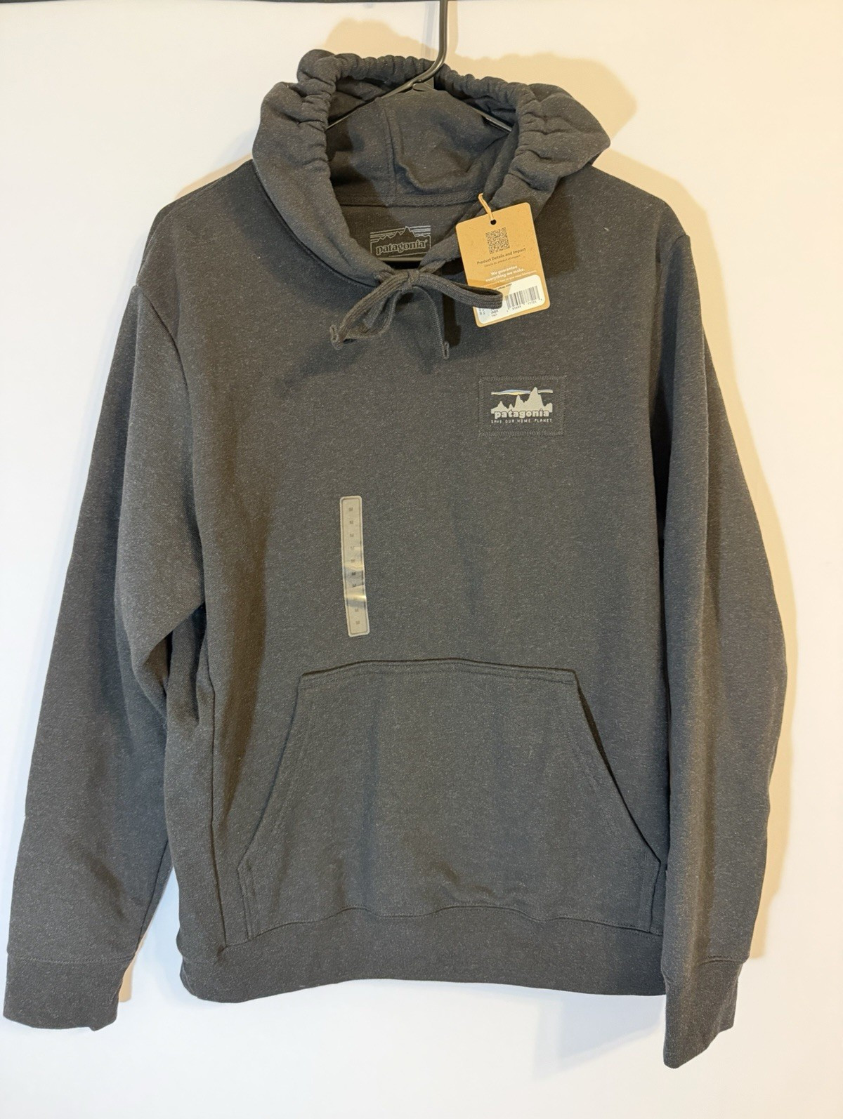 Patagonia P-6 Logo Uprisal Sudadera con Capucha Gris Pullover Sudadera con Capucha Para Hombre Talla M Totalmente Nueva