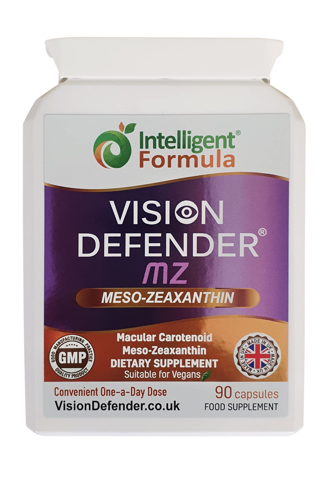 Vision Defender Meso Zeaxanthin Vegan Eye Supplement MZ- Protect and Improve ...
