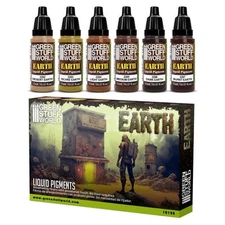 Green Stuff World: Liquid Pigments Set - EARTH - 6 Colors - 17ml
