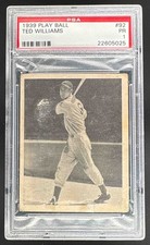 22605025 Ted Williams 1939 Play Ball #92 Rookie RC PSA 1