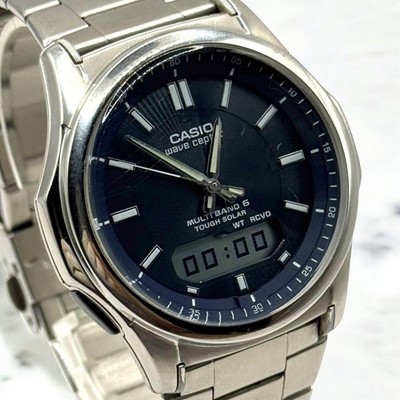 Casio WaveCeptor WVA-M630 Solar Radio-Controlled Watch Silver Japan 072026