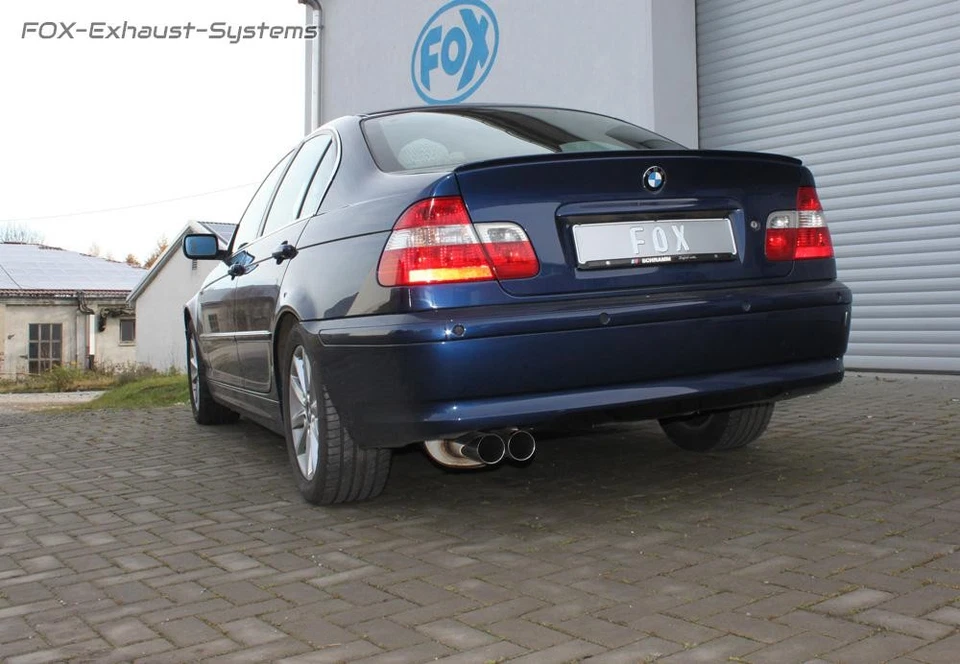 Échappement BMW 3er E46 320i 323i 325i 328i 330i Soude Cabriolet 2x76 Réseau - Photo 2/4