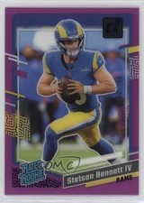 2023 Panini Clearly Donruss Rated Rookie Purple /199 Stetson Bennett IV #83 rw6