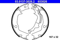 Satz Bremsbacken, Feststellbremse 03.0137-3026.2 ATE FüR Hyundai KIA