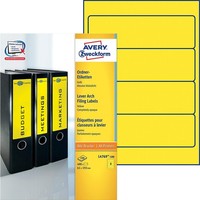 Avery Zweckform OrdnerrüCken Etiketten 61 X 192 Mm Gelb 400 Etiketten