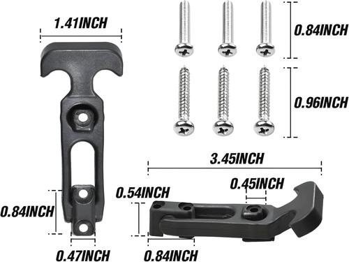 4 Packs Flexible Rubber T-Handle Draw Latches for Cooler, Boat,Golf Cart, Tool B - Picture 5 of 10