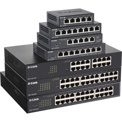 D-Link 5-Port Gibabit Smart Managed PoE Powered Switch/Extender | 2 PoE Ports