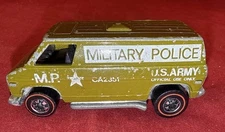 Vintage 1974 Hot Wheels Redline Super Van Military Police U.S. Army Hong Kong