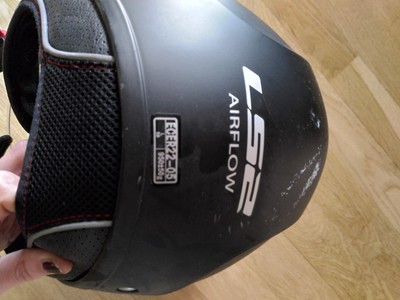 Motorradhelm, Helm LS2 Airflow schwarz Größe L nicht genutzt