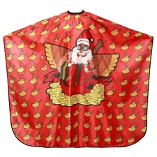 Papá Noel Capa de Barbero Barber Cape XMAS Hairdressing Salon Apron Haircutting