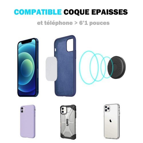 Support aimant téléphone voiture magnétique - puissant compatible écran > 6'1 - 第 4/7 張圖片