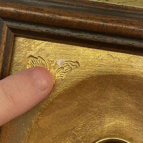 PIETRA DURA gerahmte PLAKETTE MIT vergoldetem RAHMEN BLUMEN DEKOR - Bild 5 von 9