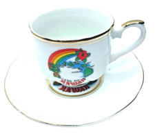 RB Made in Japan Vintage Hawaii Handpainted  Gold TrimTea/Coffe Cup Saucer