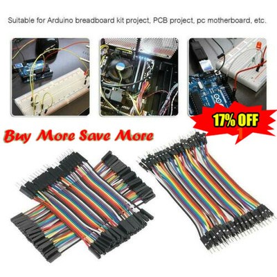 40 Stück 10cm 2.54mm Female to Female Wire Jumper Kabel für 1P-1P For Arduino