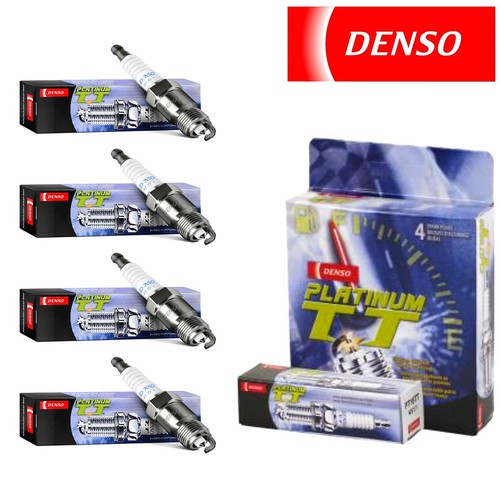 4 pcs Denso Platinum TT Spark Plugs for 1989-1990 MAZDA MPV L4-2.6L - Picture 1 of 9