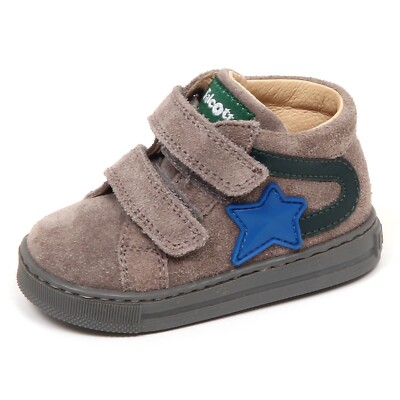 E3358 sneaker bimbo grigio FALCOTTO scarpe strappi primi passi