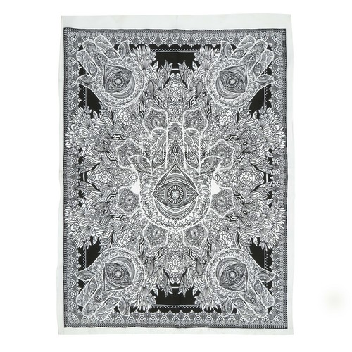 Wall Hanging Poster Tapestry Home Decor Boho Hamsa Hand Fatima Indian Tapestries - Picture 4 of 8