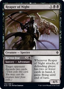 Reaper of Night // Harvest Fear - Foil x1 - Throne of Eldraine - NM-Mint, Englis