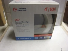 Lithonia 4BEMW E-series 4-inch Dimmable Matte White Baffle 3500k Led 90cri