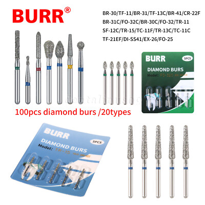 DENTAL DIAMOND 全12号セット　2023年 High Speed Dental Handpieces 100pcs Dental FG Set - For High-Speed