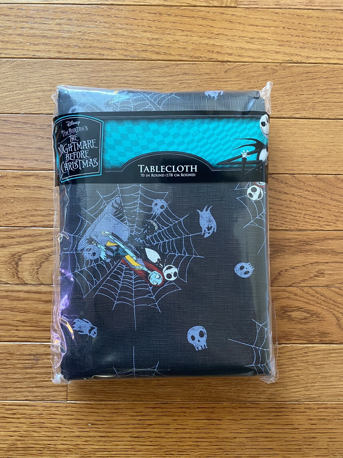 Nightmare before Christmas tablecloth round 70 Jack and Sally eBay