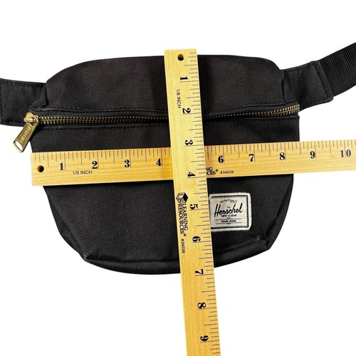 Herschel Fanny Pack Canvas Supply Co. Black Waist Hip Pack Zip Pocket - Picture 4 of 7