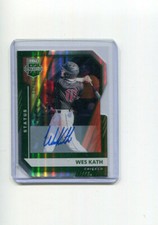 2021 Elite Extra Edition Status Green Die Cut Autographs Wes Kath Auto 12/20