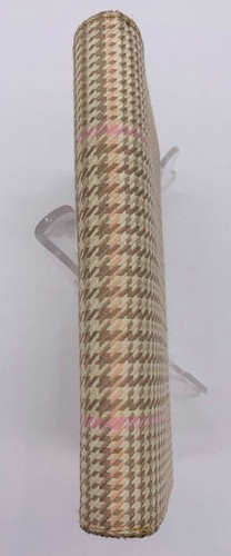 Lauren Ralph Lauren Womens Wallet Wool Houndstooth Beige Trifold Leather Inside - Picture 10 of 10