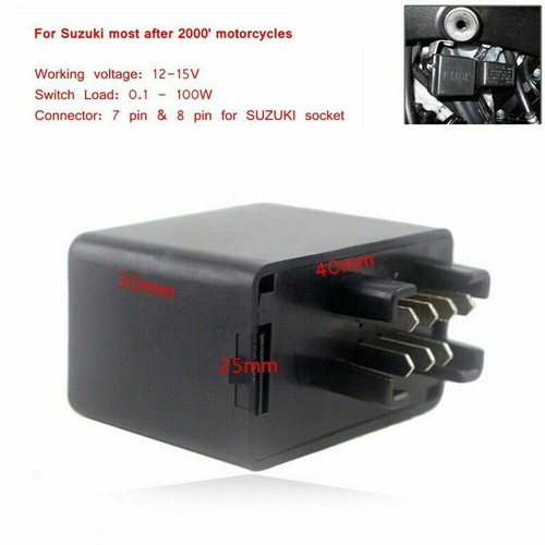 Lastunabhängiges LED Blinkrelais Blinker Relais für Suzuki SV 650 1000 7 Polig \ - Bild 8 von 11