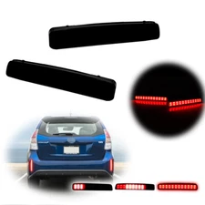 Smoke Rear Foglight LED Brake w/Sequential Signal Light For 12-17 Toyota Prius V