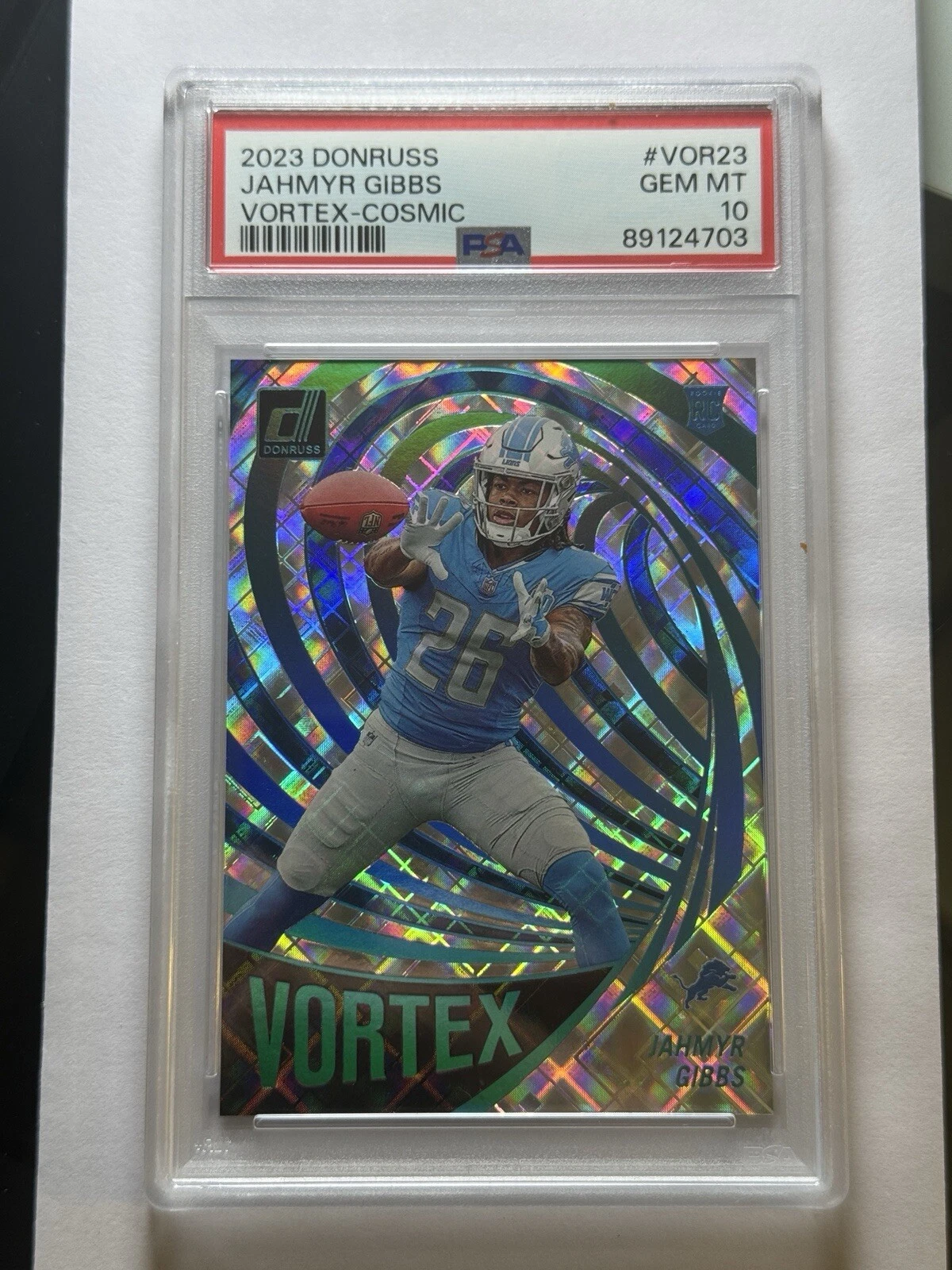 Jahmyr Gibbs Panini Donruss Vortex #VOR23 Cosmic