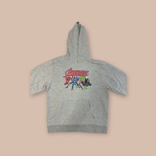 Marvel Avengers Gray Pull Over Hoodie Boys Youth Size XL