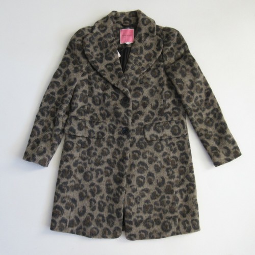 kate spade brushed leopard coat