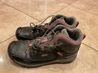 Keen Youth Size 4 Mid Waterproof Hiking Boots Bolo Laces Leather EUC EUR 36