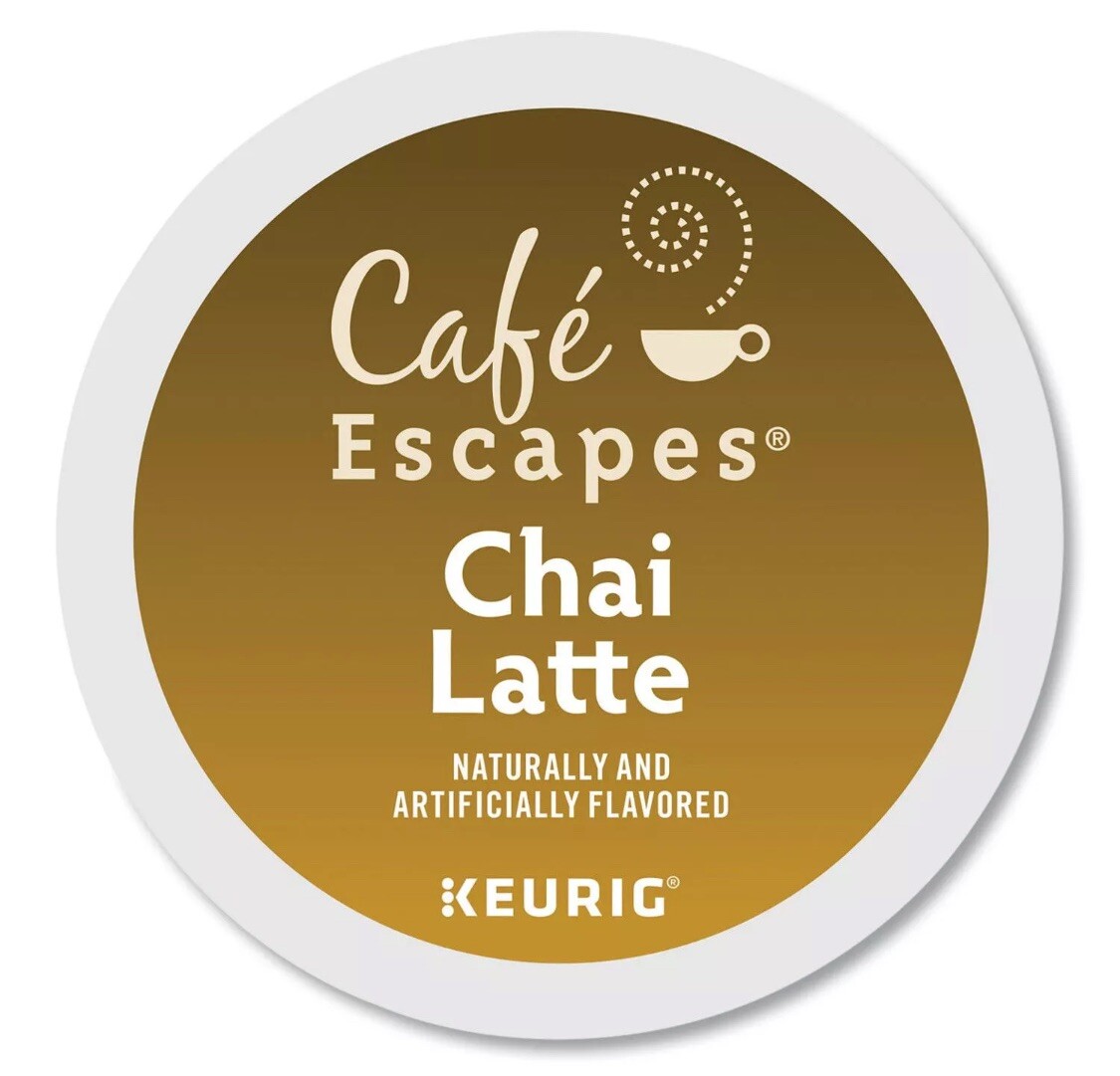 Keurig Caf&eacute; Escapes Chai Latte K-Cups 24/Box Holiday Gift C