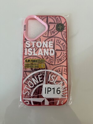 Coque Stone Island Pour IPhone 16 - Couleur Rose, Qualité Premium, Protection Anti-choc