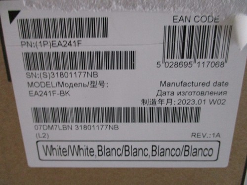 NEC MultiSync EA241F-WH 23,8"/​60,5cm FullHD IPS LED Monitor Pivot Weiß- - Bild 4 von 11