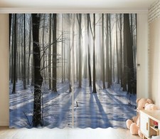 3D Winter Sunshine ZHUA2923 Photo Curtain Window Blockout Fabric Vera 2023