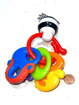 Nuby Baby Teether Three Key Set Ring Toy Baby Toddler Kids