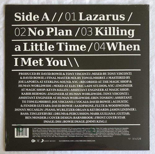 David Bowie -No Plan- Rare European Clear Vinyl Etched 12” Record Store Day RSD - Picture 2 of 5