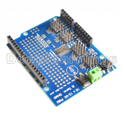 16 Kanal 12-Bit PWM Servo Drive Shield Board -I2C PCA9685 für Arduino