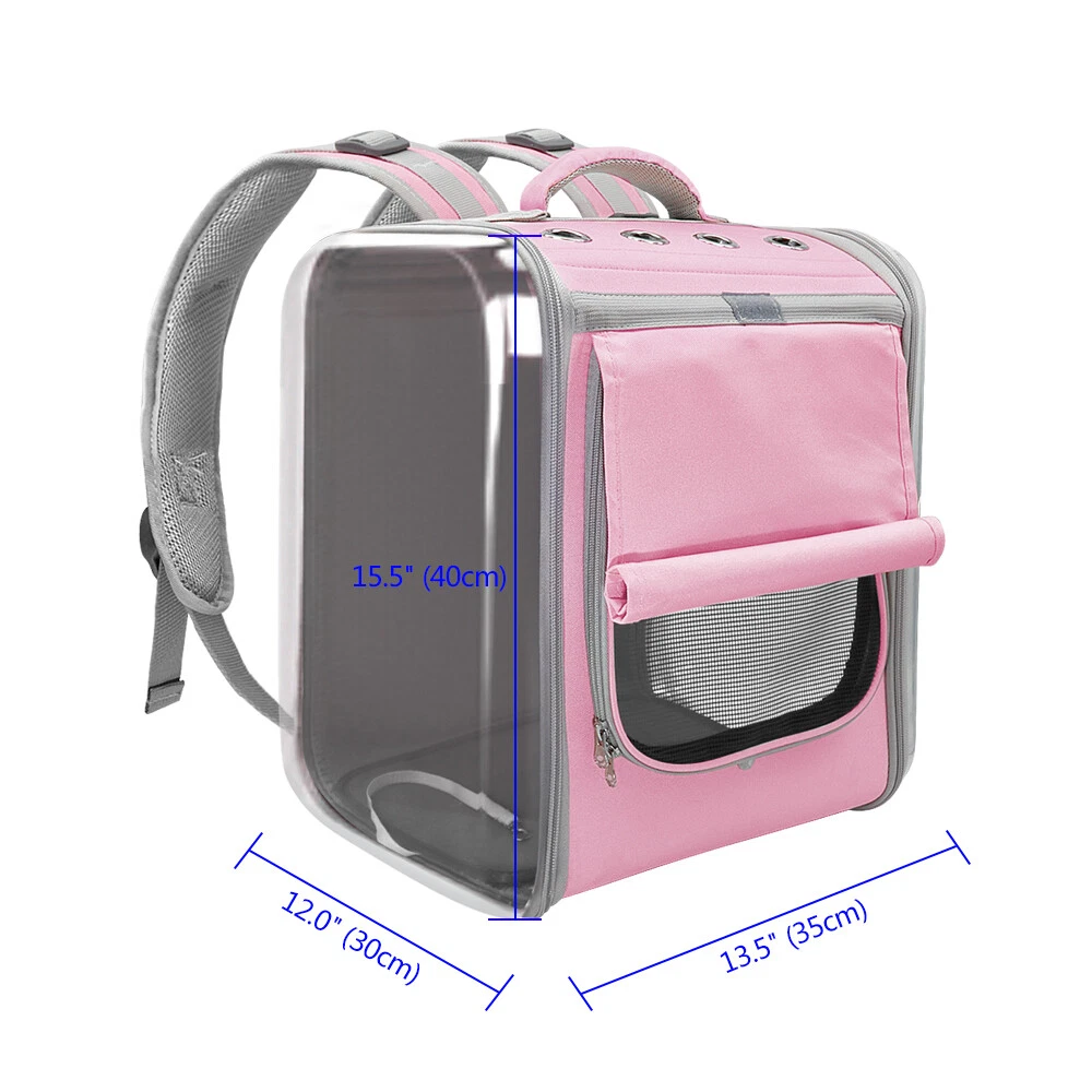 Pink Breathable Cat Carrier Backpack Pet Cat Small Dogs Outdoor