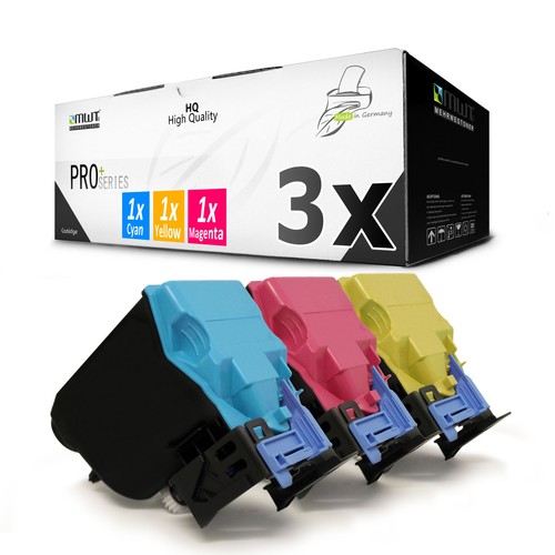 3X Toner Per Konica Minolta Bizhub C 25 Come Color CMY