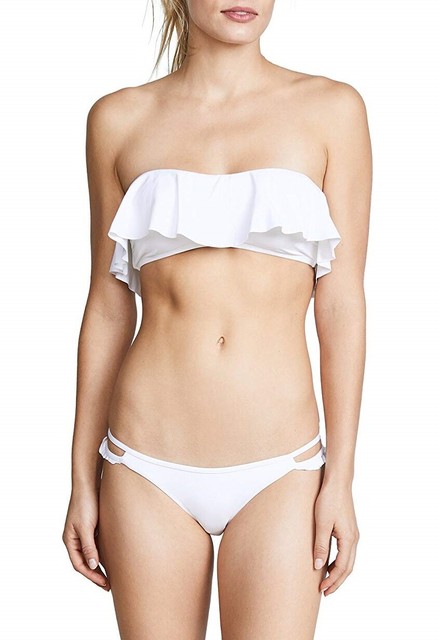 l space lynn ruffle bikini top