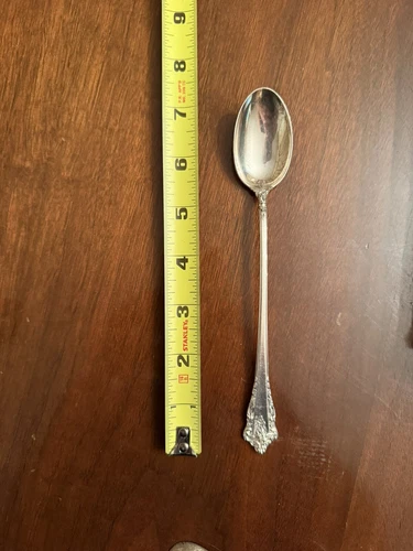 Rondelay by Lunt Sterling Silver Iced Tea Spoon 7 3/8" Heirloom Silverware, Used