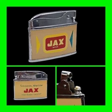 Vintage Jax Beer Double Sided Flat Ad Lighter - UNFIRED - In Working Condition 