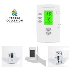 Compact Digital Thermostat with Backlit Design - 52-Week Programmable Schedule